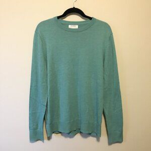Old Navy Mineral Jade Green Long Cotton Blend Knit Pullover Small